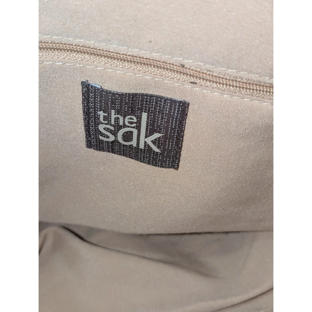 The Sak Sequoia Leather Hobo Shoulder Bag Purse Golden Tan Color